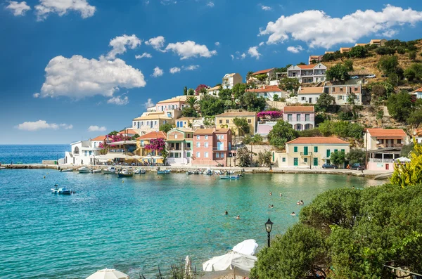 Assos na wyspie Kefalonia w Grecji — Zdjęcie stockowe