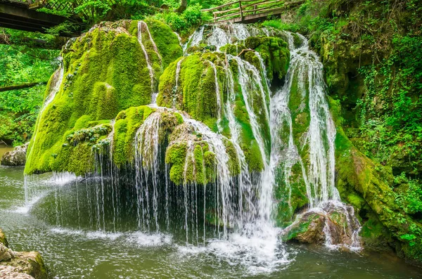 Водопад Бигар Реке Минис Румыния Один Самых Красивых Водопадов Мире — стоковое фото