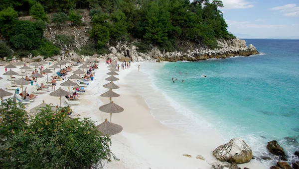 Mermer beach (Saliara beach), Thassos Island, Yunanistan