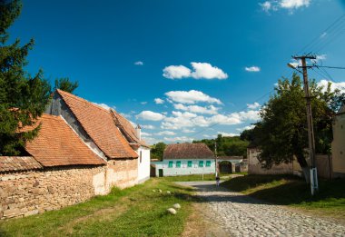 Viscri Köyü ve müstahkem Viscri kilise Transilvanya, Romanya