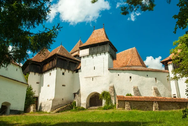 Église fortifiée Viscri, Transylvanie, Roumanie — Photo