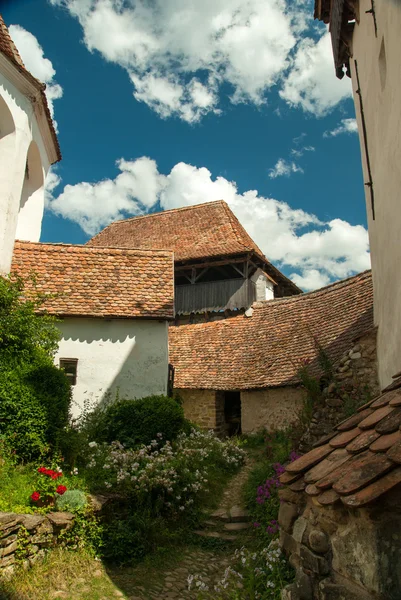 Viscri Opevněný kostel, Sedmihradsko, Rumunsko — Stock fotografie