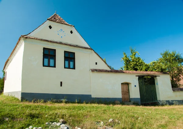 Viskri-Dorf und befestigte Kirche von Viskri, Siebenbürgen, Rumänien — Stockfoto