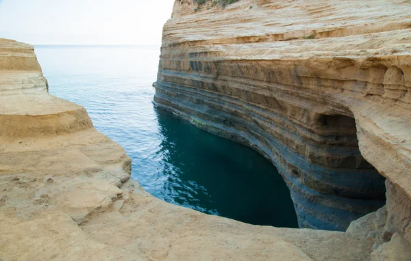 Canal d'amour Sidari, eiland Corfu in Griekenland. Kanaal van liefde — Stockfoto