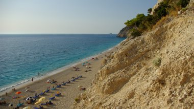 Egremni beach Levkas, Ionion deniz, Yunanistan