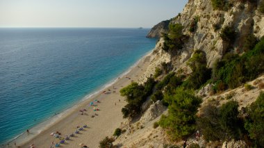 Egremni beach Levkas, Ionion deniz, Yunanistan