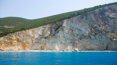 Porto Katsiki beach, Lefkada Adası, Levkas, Yunanistan