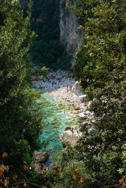 Fakistra beach, Pelio, Thessalië, Griekenland — Stockfoto