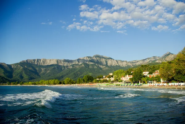 Golden beach, Thassos Island, Greece. — Stock Photo, Image