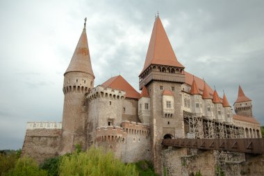 Hunyad Castle. Medieval castle in Transylvania. Vajdahunyad clipart