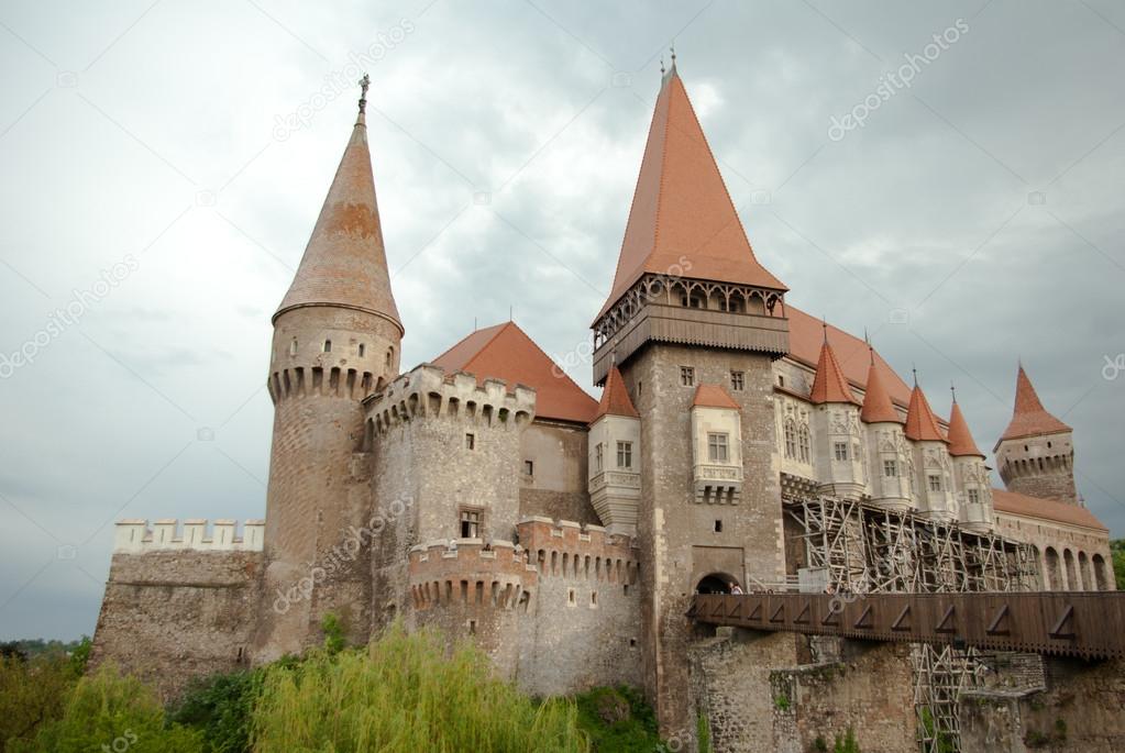 Hunyad Castle. Medieval castle in Transylvania. Vajdahunyad