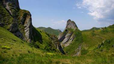 Alp peyzaj Ciucas Dağları, Karpatlar, Romanya.