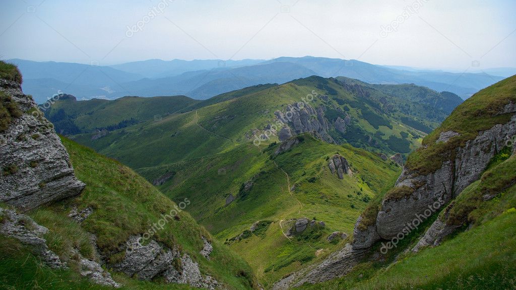 Alpine landscape in Ciucas mountains, Carpathians, Romania.
