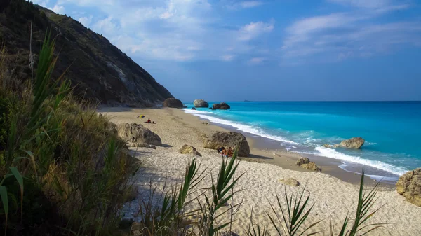 Megali Beach, остров Лефкада, Лефкаде, Лефкаде, Ионическое море, Греция — стоковое фото