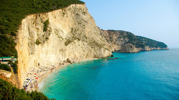 Pláž Porto Katsiki v ostrov Lefkada, Řecko — Stock fotografie