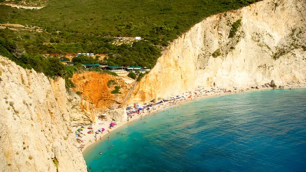 Plage de Porto Katsiki sur l'île de Lefkada, Grèce — Photo