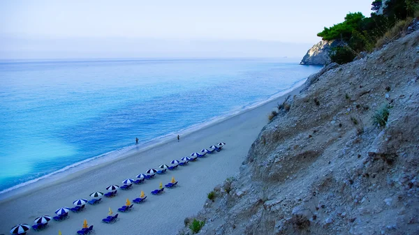 Pláž Egremni, Lefkada ostrov, Ionion Sea, Řecko — Stock fotografie