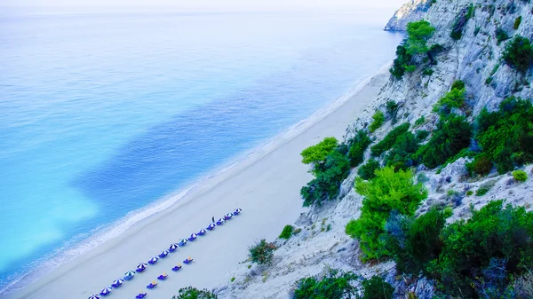 Egremni Beach, Isla Lefkada, Mar de la cebolla, Grecia — Foto de Stock