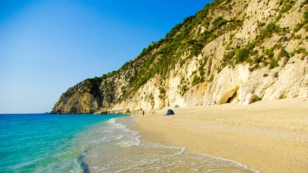 Egremni Beach, Lefkada Island, Ionion havet, Grekland — Stockfoto