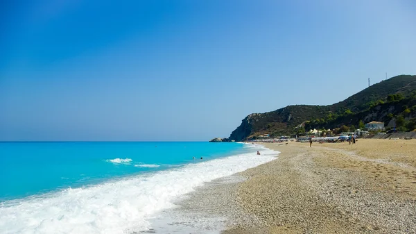 Kathisma Beach, ön Lefkada, Grekland — Stockfoto