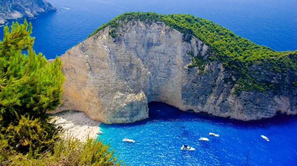 Navagio Beach - Shipwreck Beach, Zakynthos Island, Greece — Stock Photo, Image