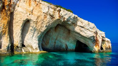 Blue caves on Zakynthos island, Greece clipart