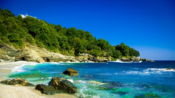 Playa de Plaka, Pelion, Grecia —  Fotos de Stock