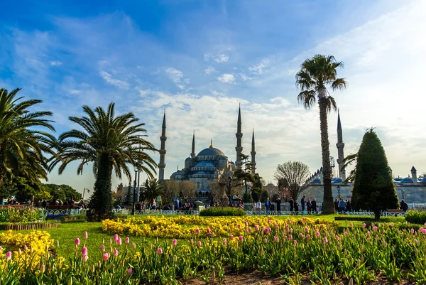 Blue Mosque, (Sultanahmet Camii)，Istanbul, Turkey. — 图库照片