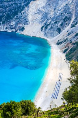 Myrtos Sahili, Kefalonia Adası, Yunanistan