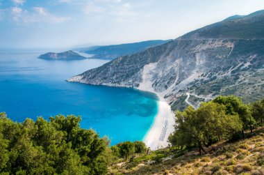 Myrtos Sahili, Kefalonia Adası, Yunanistan