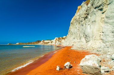 Xi Beach, Kefalonia Island, Greece clipart