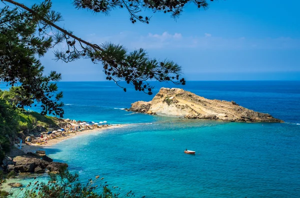 Turkopodaro Beach, Ilhas Kefalonia, Grécia — Fotografia de Stock