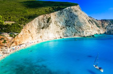 Porto Katsiki beach Lefkada Adası, Yunanistan