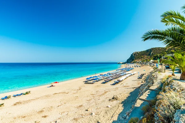 Kathisma Beach, Lefkada Island, Grécia . — Fotografia de Stock