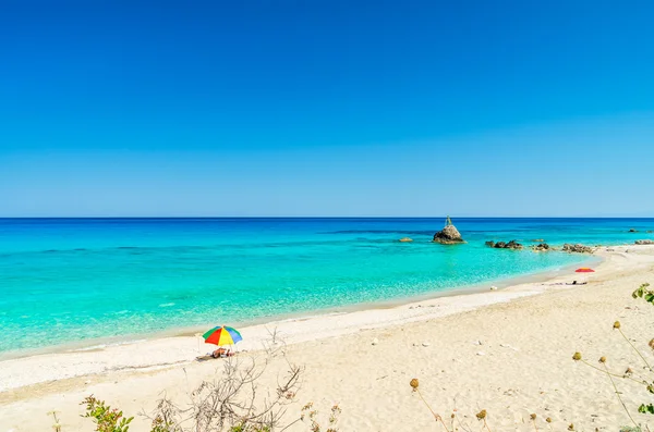 Avali beach, ostrov Lefkada, Řecko — Stock fotografie
