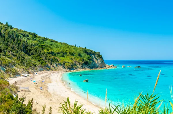 Avali beach, Lefkada Adası, Yunanistan