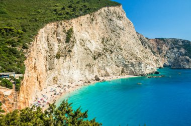 Porto Katsiki beach Lefkada Adası, Yunanistan