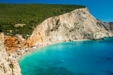 Porto Katsiki beach Lefkada Adası, Yunanistan
