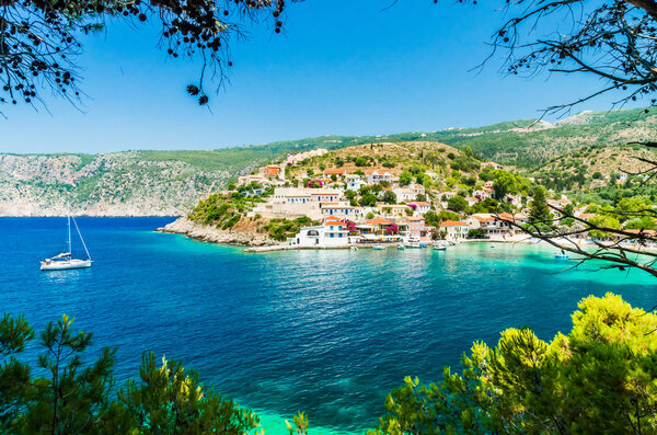 Assos on the Island of Kefalonia in Greece