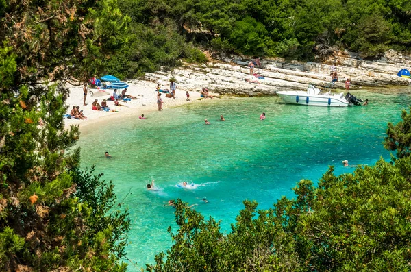 Spiaggia di Emblisi, isola di Cefalonia, Grecia — Foto Stock