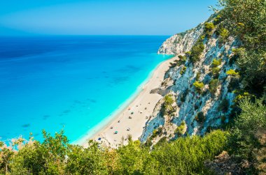 Egremni beach, Lefkada Adası, Yunanistan