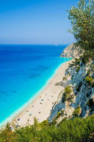 Egremni beach, Lefkada Adası, Yunanistan — Stok fotoğraf