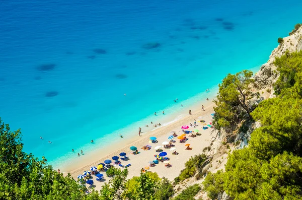 Egremni beach, Lefkada Eiland, Griekenland — Stockfoto