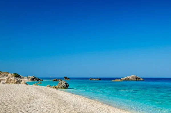 Kathisma Beach, Lefkada Island, Greece. — Stock Photo, Image