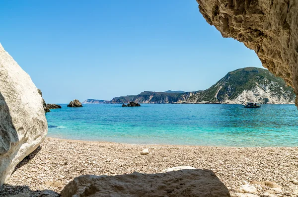 Agia Eleni beach Kefalonia, Greece — Stock Photo, Image