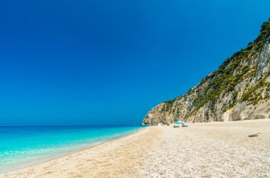 Egremni beach, Lefkada Adası, Yunanistan 