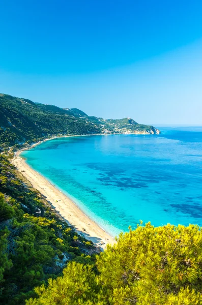 Agios Nikitas beach in Lefkada Island, Greece - Ionian Islands — Stock Photo, Image