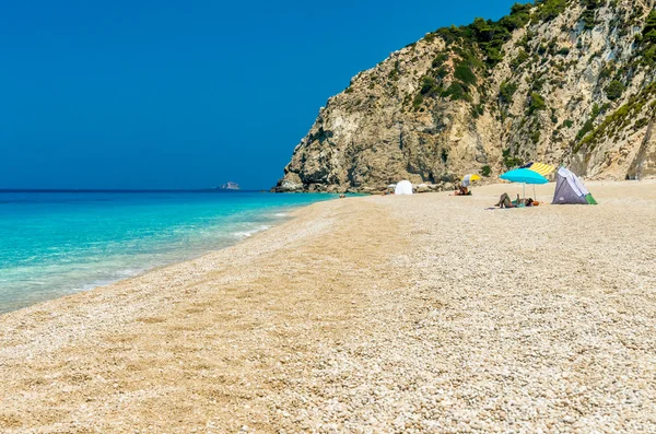 Playa Egremni, Isla Lefkada, Grecia — Foto de Stock