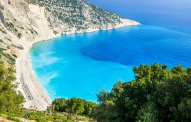 Myrtos Sahili, Kefalonia Adası, Yunanistan
