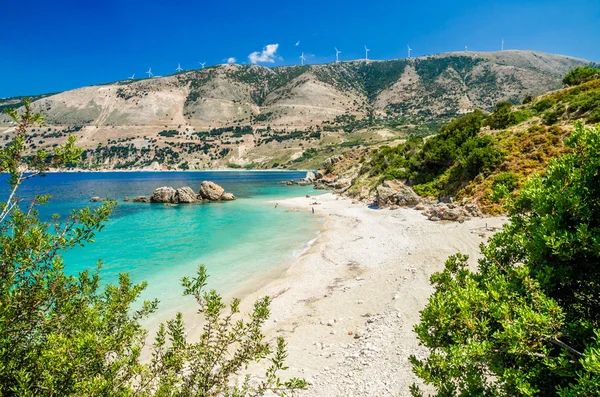 Praia de Vouti, ilha de Kefalonia, Grécia — Fotografia de Stock